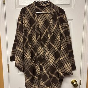 Incerun Brown Checkered Jacket